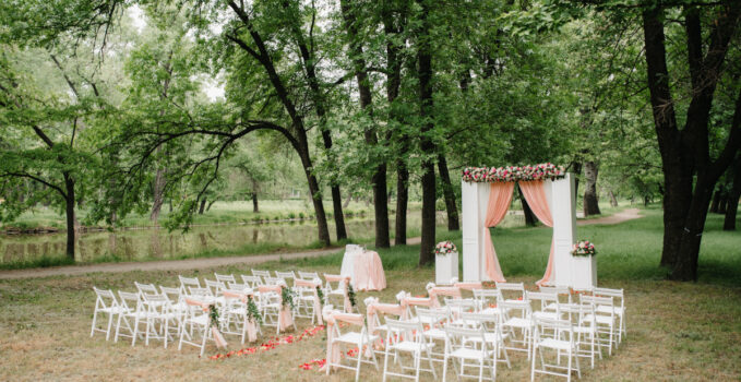 décoration jardin mariage bohème et chic